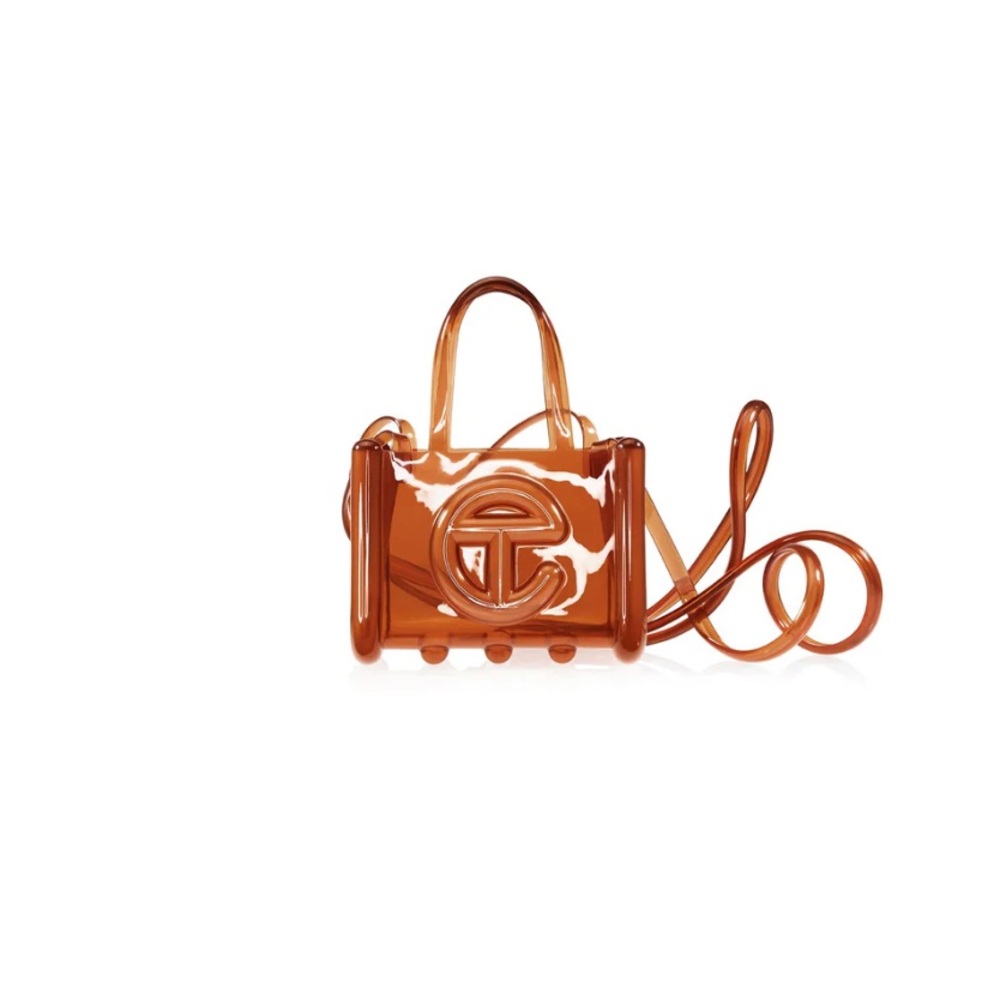 NWT Telfar X Melissa Small Jelly Shopper - Clear Brown